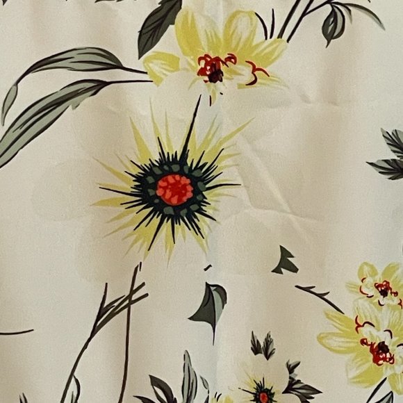 Florcoo Fashion Elegant Print Patchwork O Neck A Line Dress - Picture 6 of 7